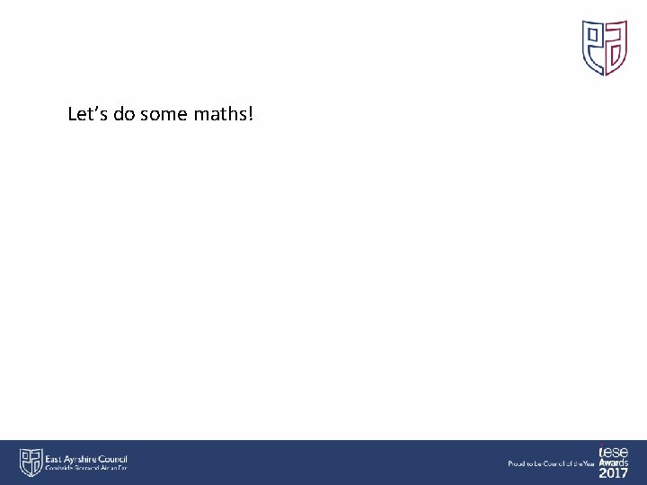 Let’s do some maths! 