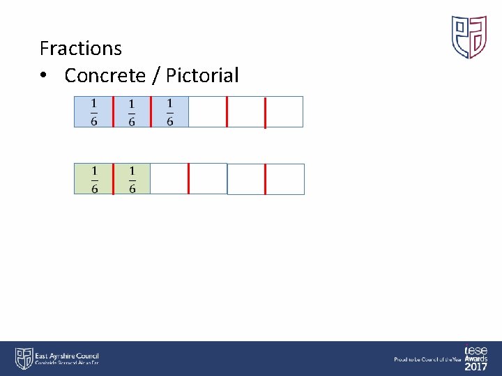 Fractions • Concrete / Pictorial 