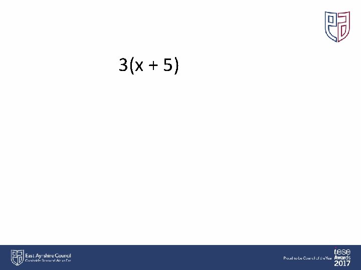 3(x + 5) 
