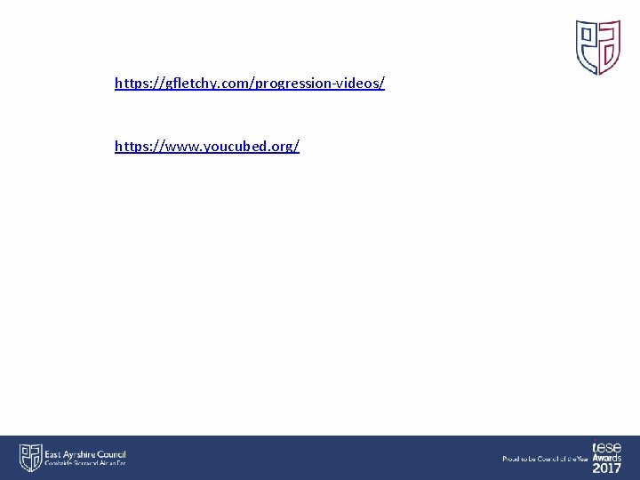 https: //gfletchy. com/progression-videos/ https: //www. youcubed. org/ 
