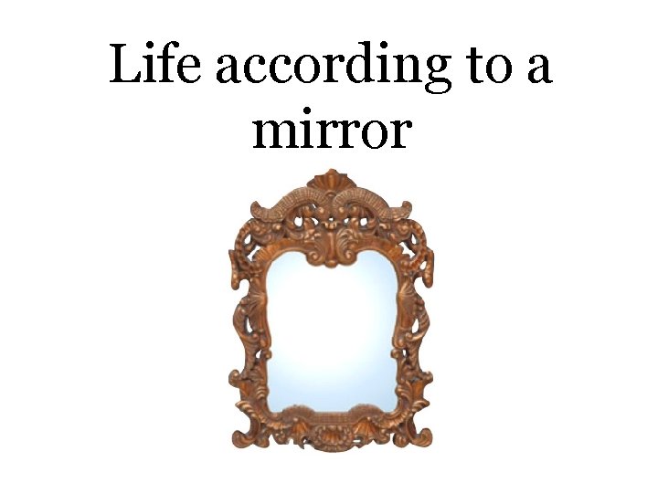 Life according to a mirror 