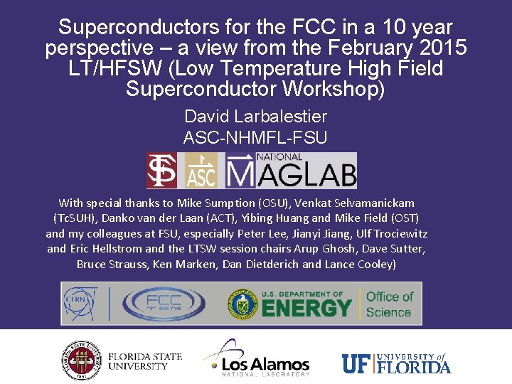 Superconductors for the FCC in a 10 year perspective – a view from the