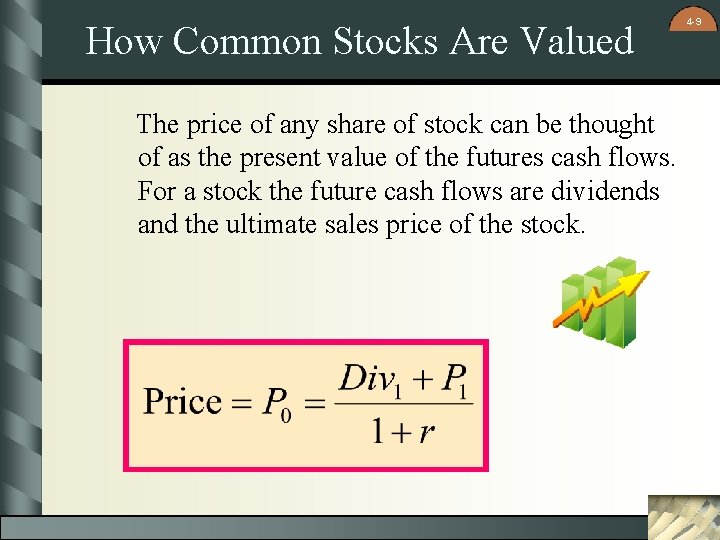 How Common Stocks Are Valued The price of any share of stock can be