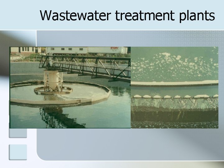 Wastewater treatment plants 