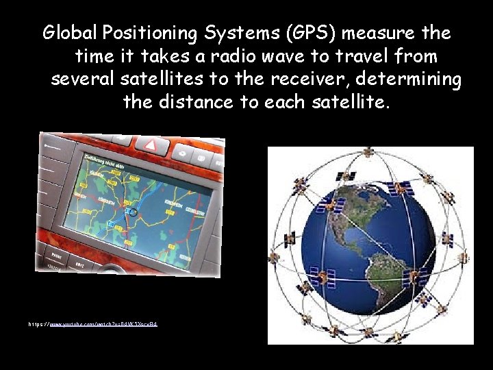 Global Positioning Systems (GPS) measure the time it takes a radio wave to travel