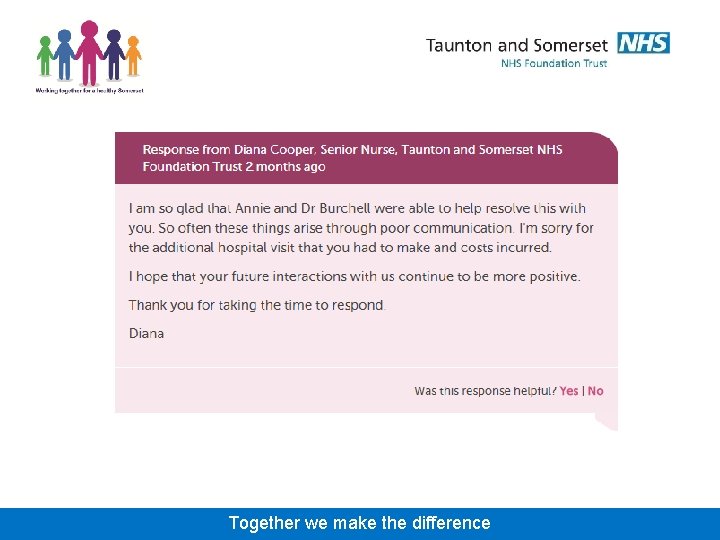 Together we make the difference 