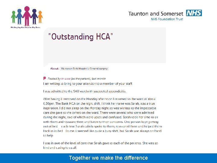 Together we make the difference 