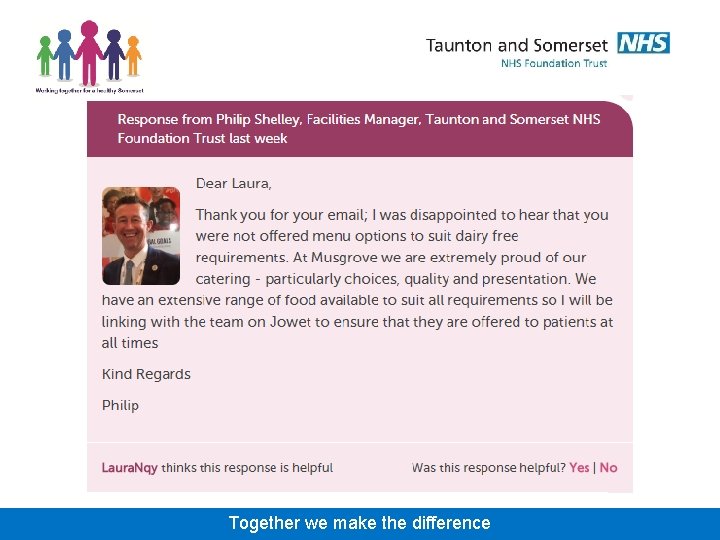 Together we make the difference 