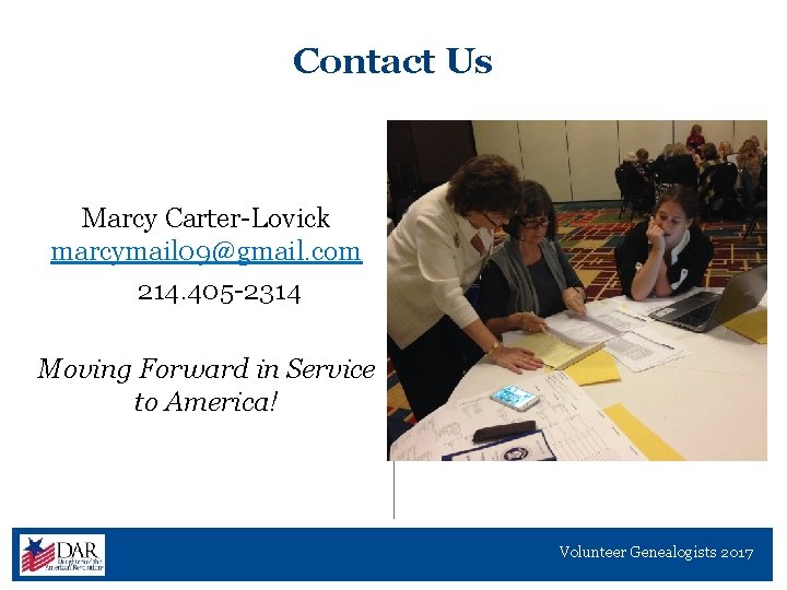 Contact Us Marcy Carter-Lovick marcymail 09@gmail. com 214. 405 -2314 Another photo of committee/committee