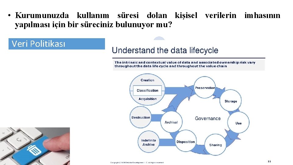  • Kurumunuzda kullanım süresi dolan kişisel verilerin imhasının yapılması için bir süreciniz bulunuyor