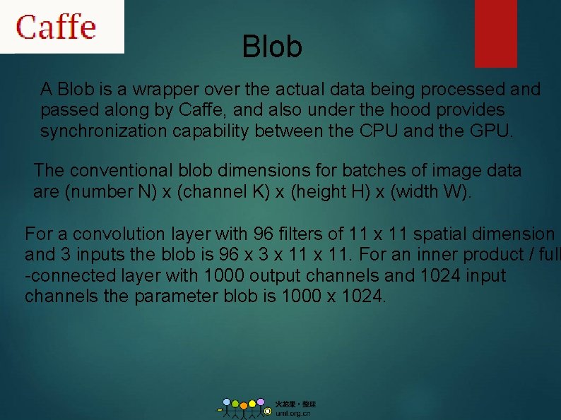 Blob A Blob is a wrapper over the actual data being processed and passed