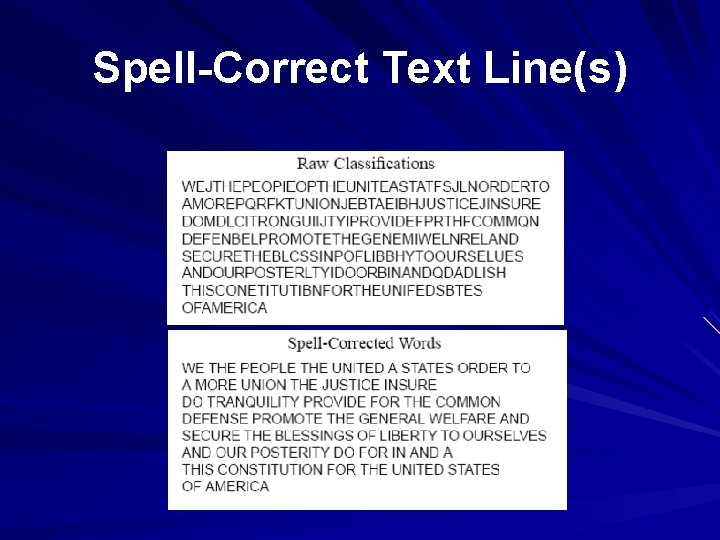 Spell-Correct Text Line(s) 