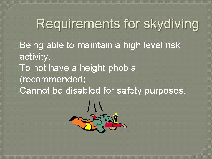 Shydiving Risk Build Your Own Trip Stella Tran Grade 10