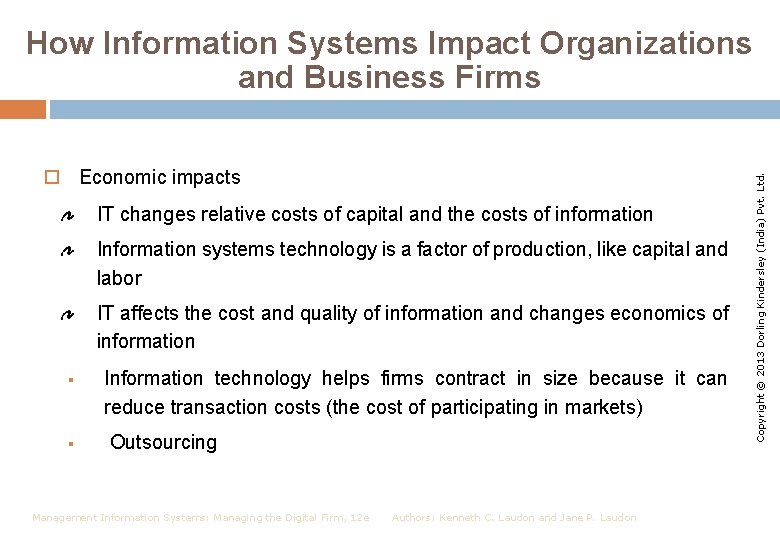 Economic impacts IT changes relative costs of capital and the costs of information