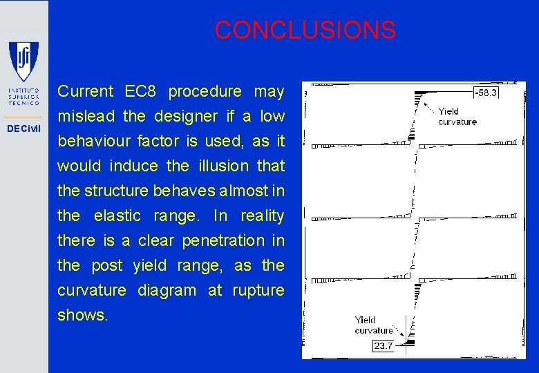 CONCLUSIONS DECivil Current EC 8 procedure may mislead the designer if a low behaviour