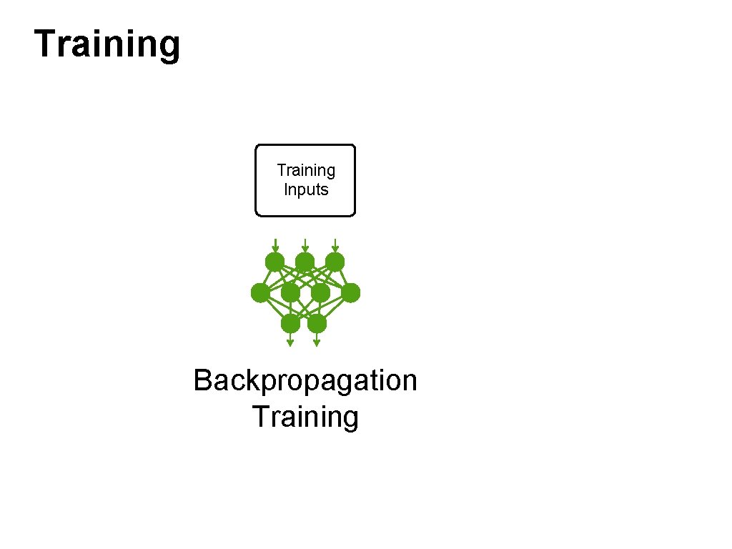 Training Inputs Backpropagation Training 