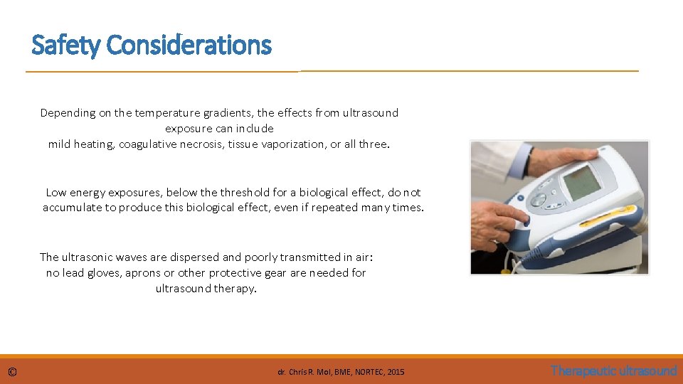 Therapeutic ultrasound o principles of operation function use