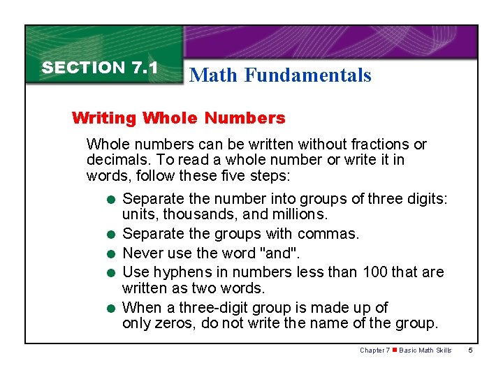 Marketing Essentials n Chapter 7 Basic Math Skills