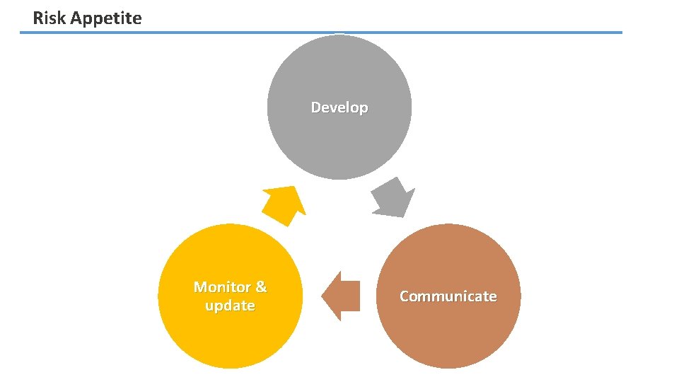 Risk Appetite Develop Monitor & update Communicate 