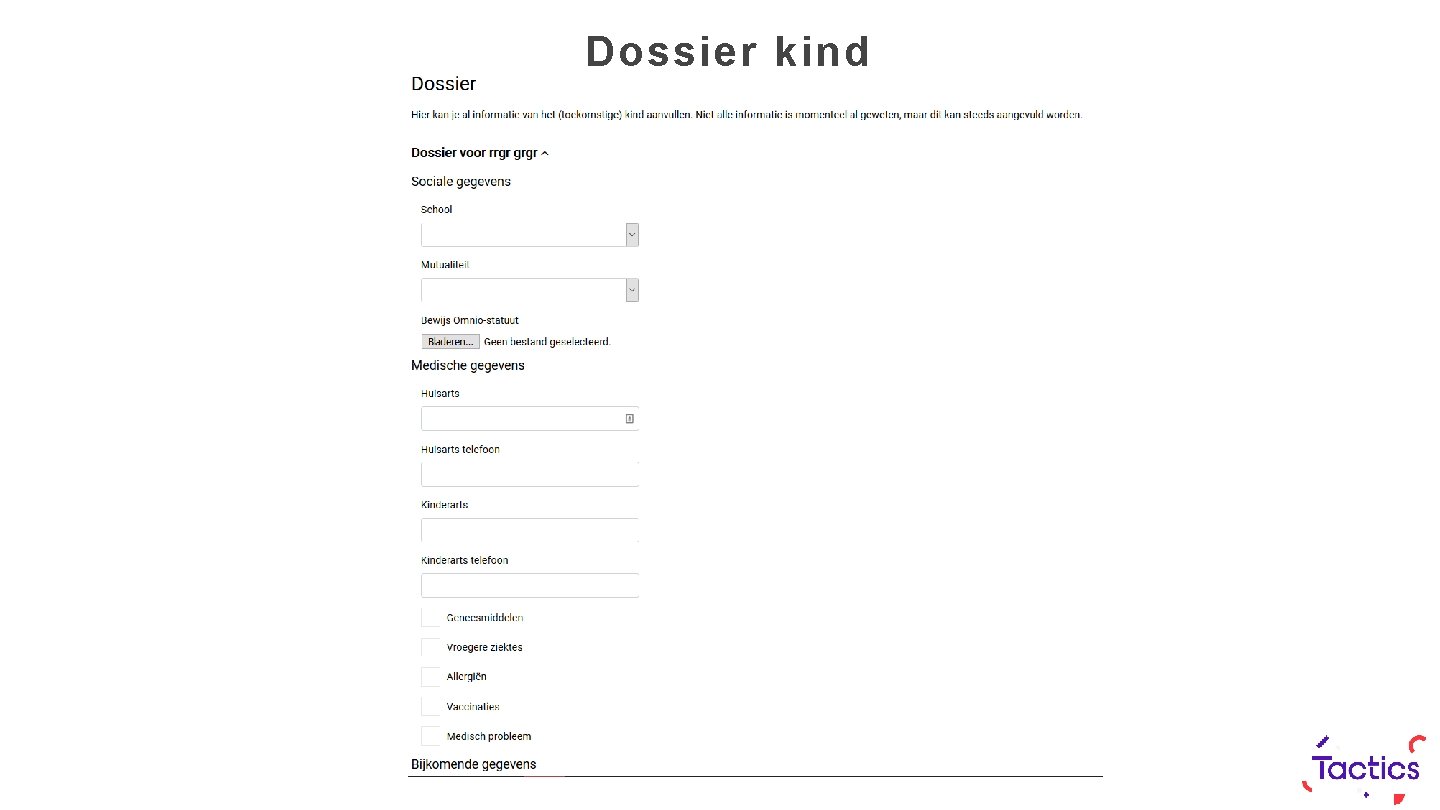 Dossier kind 
