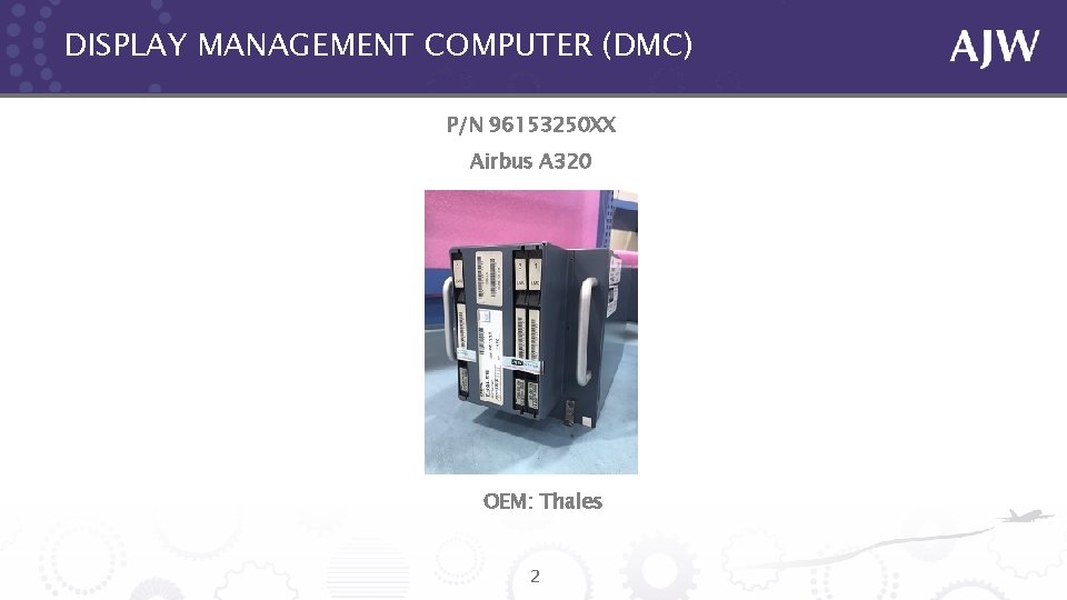 DISPLAY MANAGEMENT COMPUTER (DMC) P/N 96153250 XX Airbus A 320 OEM: Thales 2 