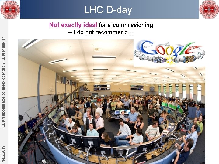LHC D-day 14/2/2019 CERN accelerator complex operation - J. Wenninger Not exactly ideal for LHC D-day 14/2/2019 CERN accelerator complex operation - J. Wenninger Not exactly ideal for