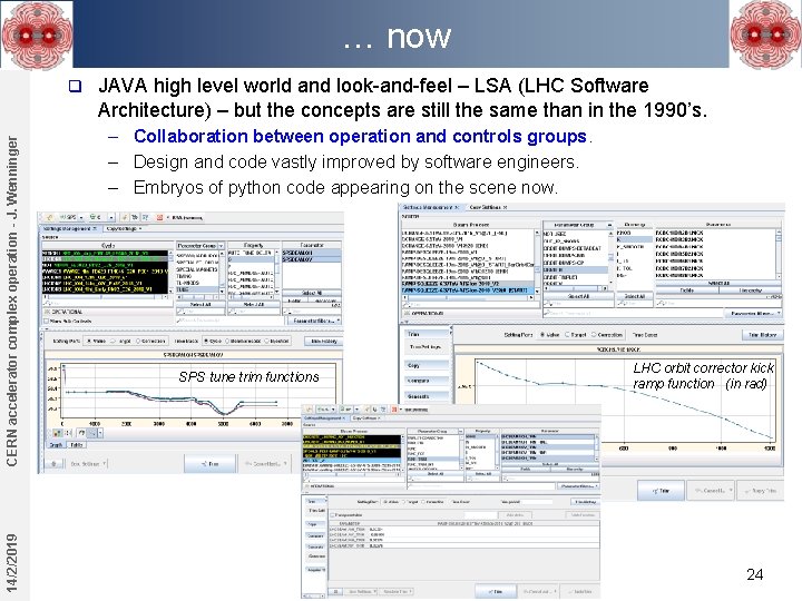 … now 14/2/2019 CERN accelerator complex operation - J. Wenninger q JAVA high level … now 14/2/2019 CERN accelerator complex operation - J. Wenninger q JAVA high level