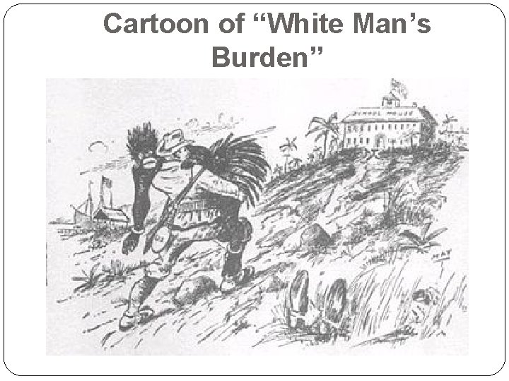 Cartoon of “White Man’s Burden” 