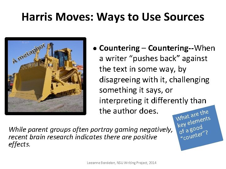 Harris Moves: Ways to Use Sources A r t e m o h p