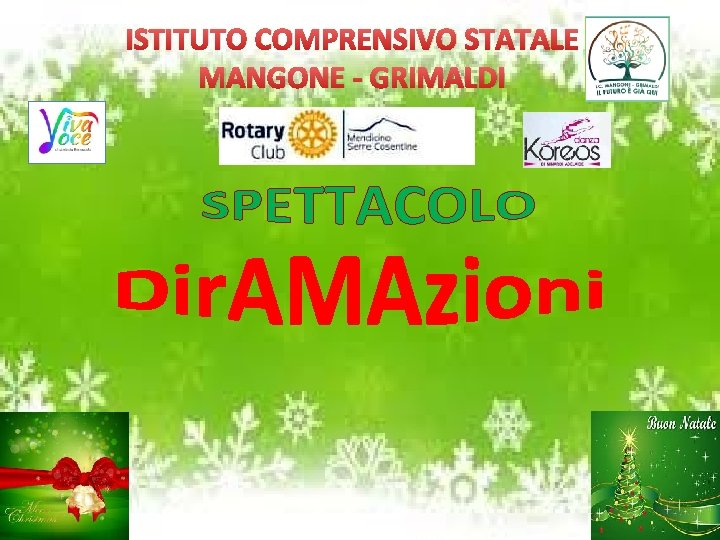 ISTITUTO COMPRENSIVO STATALE MANGONE - GRIMALDI 