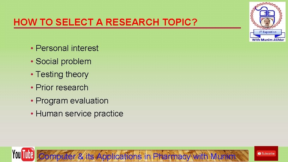 HOW TO SELECT A RESEARCH TOPIC? • Personal interest • Social problem • Testing HOW TO SELECT A RESEARCH TOPIC? • Personal interest • Social problem • Testing