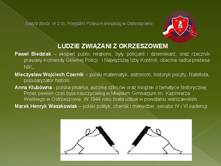 Zespół Szkół nr 2 im. Przyjaźni Polsko-Norweskiej w Ostrzeszowie LUDZIE ZWIĄZANI Z OKRZESZOWEM Paweł