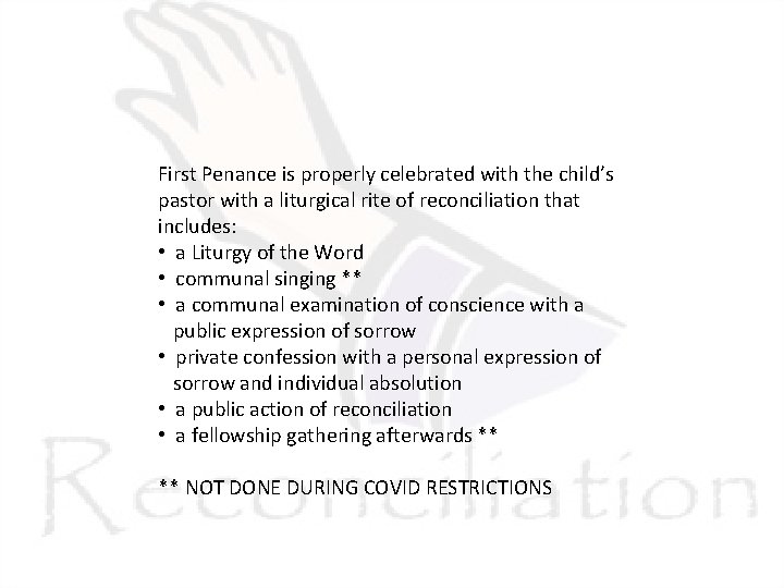 First Penance is properly celebrated with the child’s pastor with a liturgical rite of