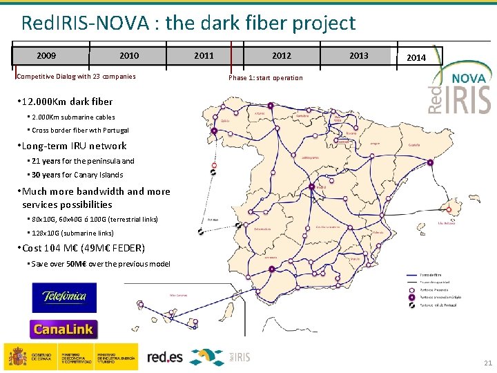 Red. IRIS-NOVA : the dark fiber project 2009 2010 Competitive Dialog with 23 companies