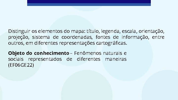 Distinguir os elementos do mapa: título, legenda, escala, orientação, projeção, sistema de coordenadas, fontes