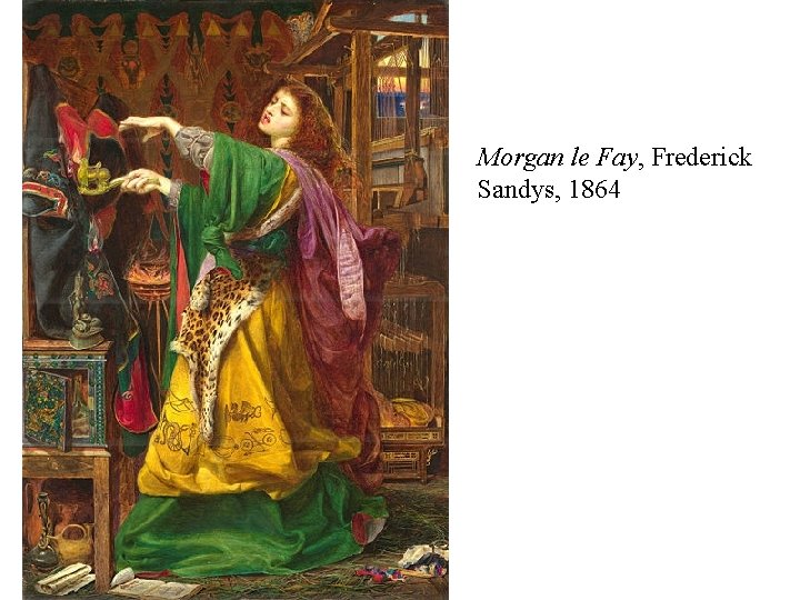 Morgan le Fay, Frederick Sandys, 1864 