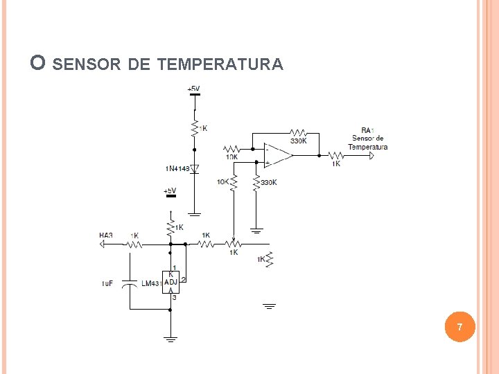 O SENSOR DE TEMPERATURA 7 