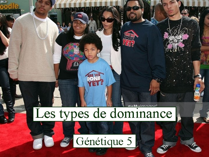 Les types de dominance Génétique 5 
