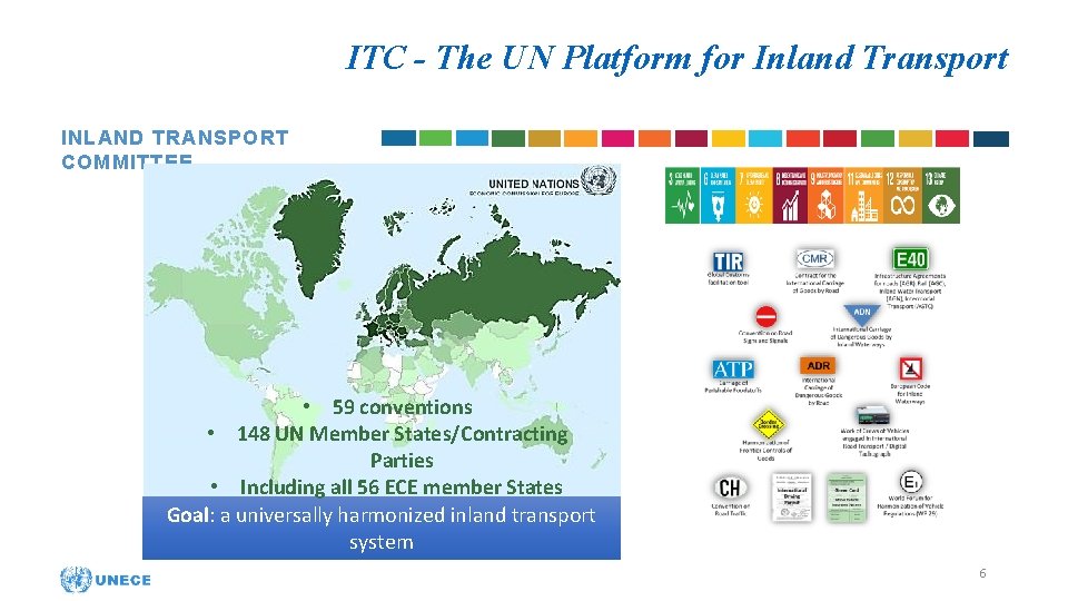 ITC - The UN Platform for Inland Transport INLAND TRANSPORT COMMITTEE • 59 conventions