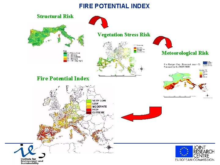 FIRE POTENTIAL INDEX Structural Risk Vegetation Stress Risk Meteorological Risk Fire Potential Index 