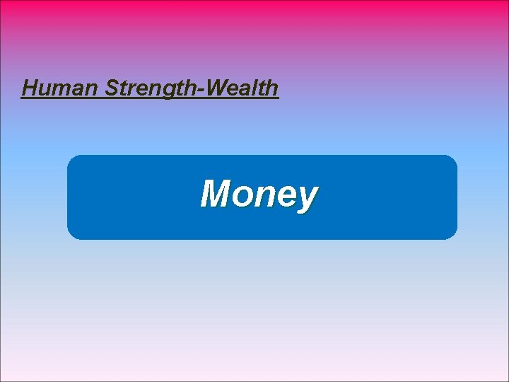 Human Strength-Wealth Money 
