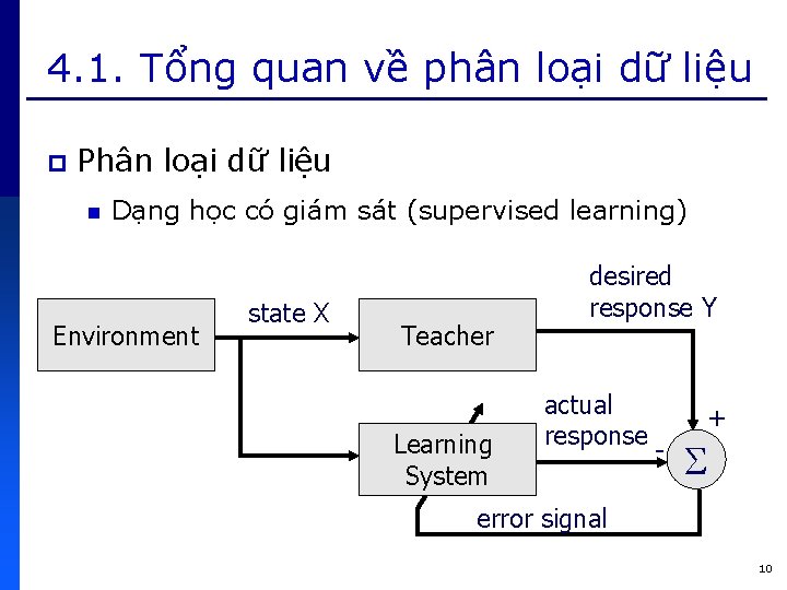 4. 1. Tổng quan về phân loại dữ liệu p Phân loại dữ liệu