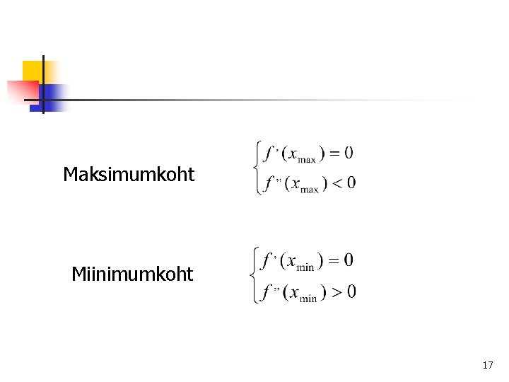 Maksimumkoht Miinimumkoht 17 