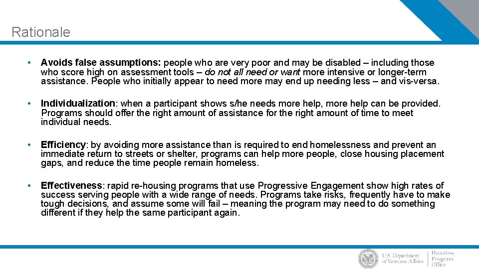 Rationale • Avoids false assumptions: people who are very poor and may be disabled