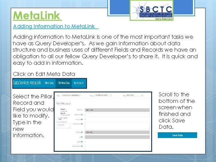Meta. Link Adding Information to Meta. Link Adding information to Meta. Link is one