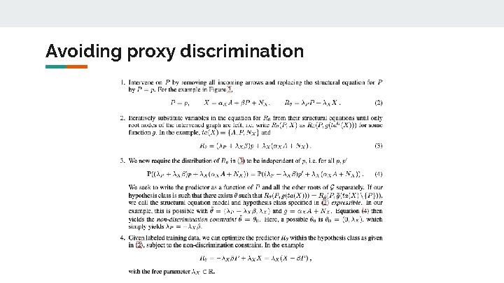 Avoiding proxy discrimination 