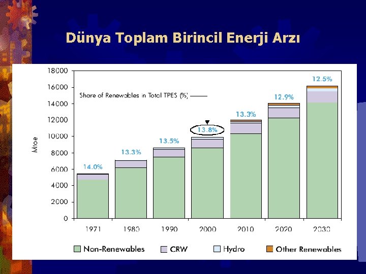 Dünya Toplam Birincil Enerji Arzı 