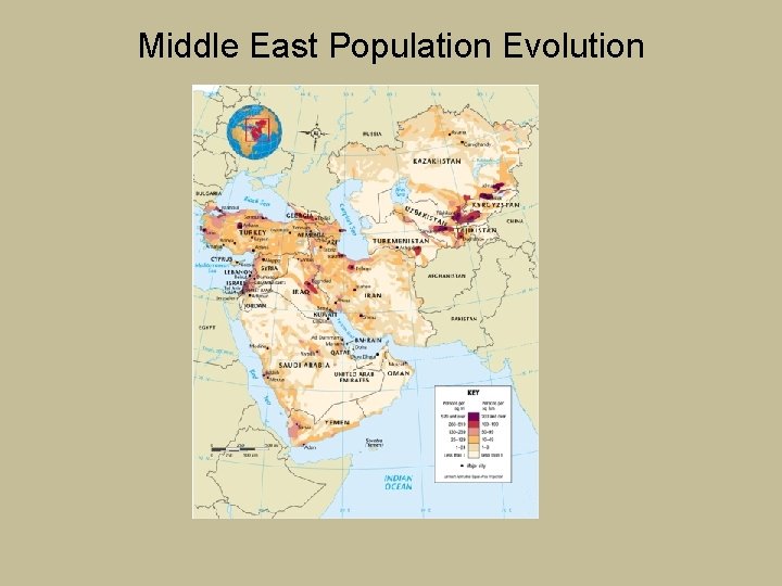 Middle East Population Evolution 