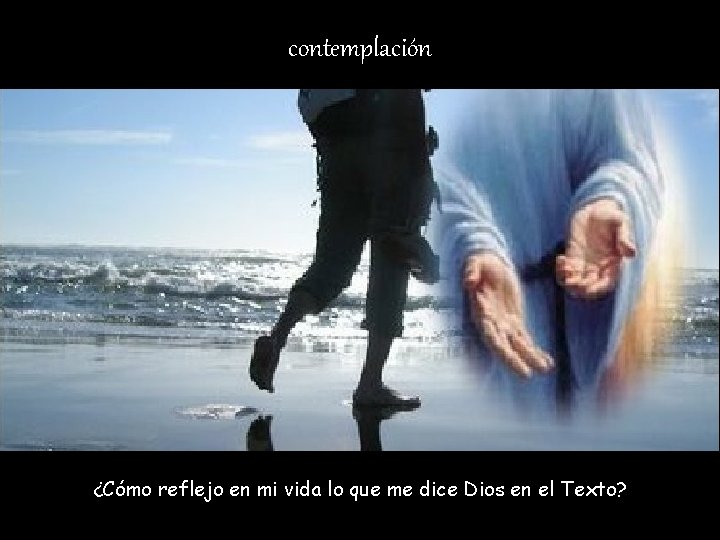 contemplación ¿Cómo reflejo en mi vida lo que me dice Dios en el Texto?