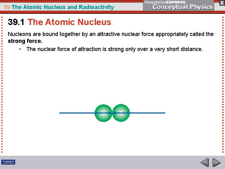 39 The Atomic Nucleus and Radioactivity 39. 1 The Atomic Nucleus Nucleons are bound